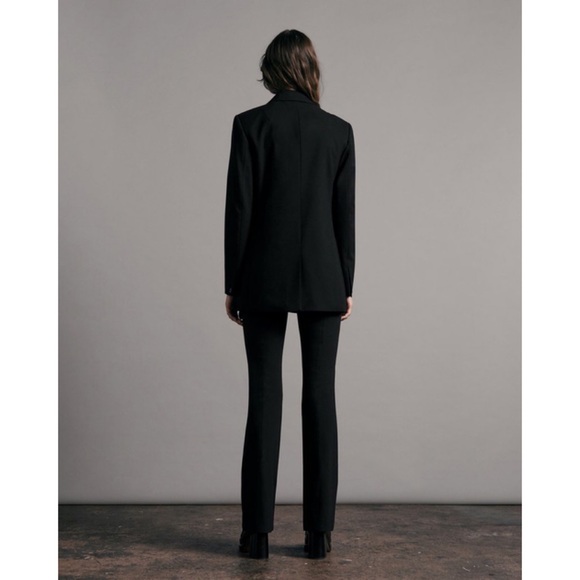Rag & Bone ICONS Andie Classic Fit Twill Wool Blend Blazer NWT 8 Black - Picture 5 of 6